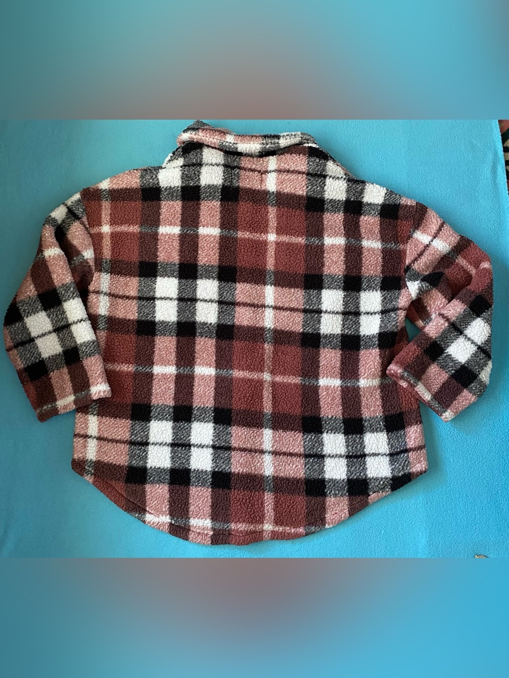FASHION NOVA Feels Like Fall plush plaid button up jacket shacket NEW size 3X - Picture 3 of 11